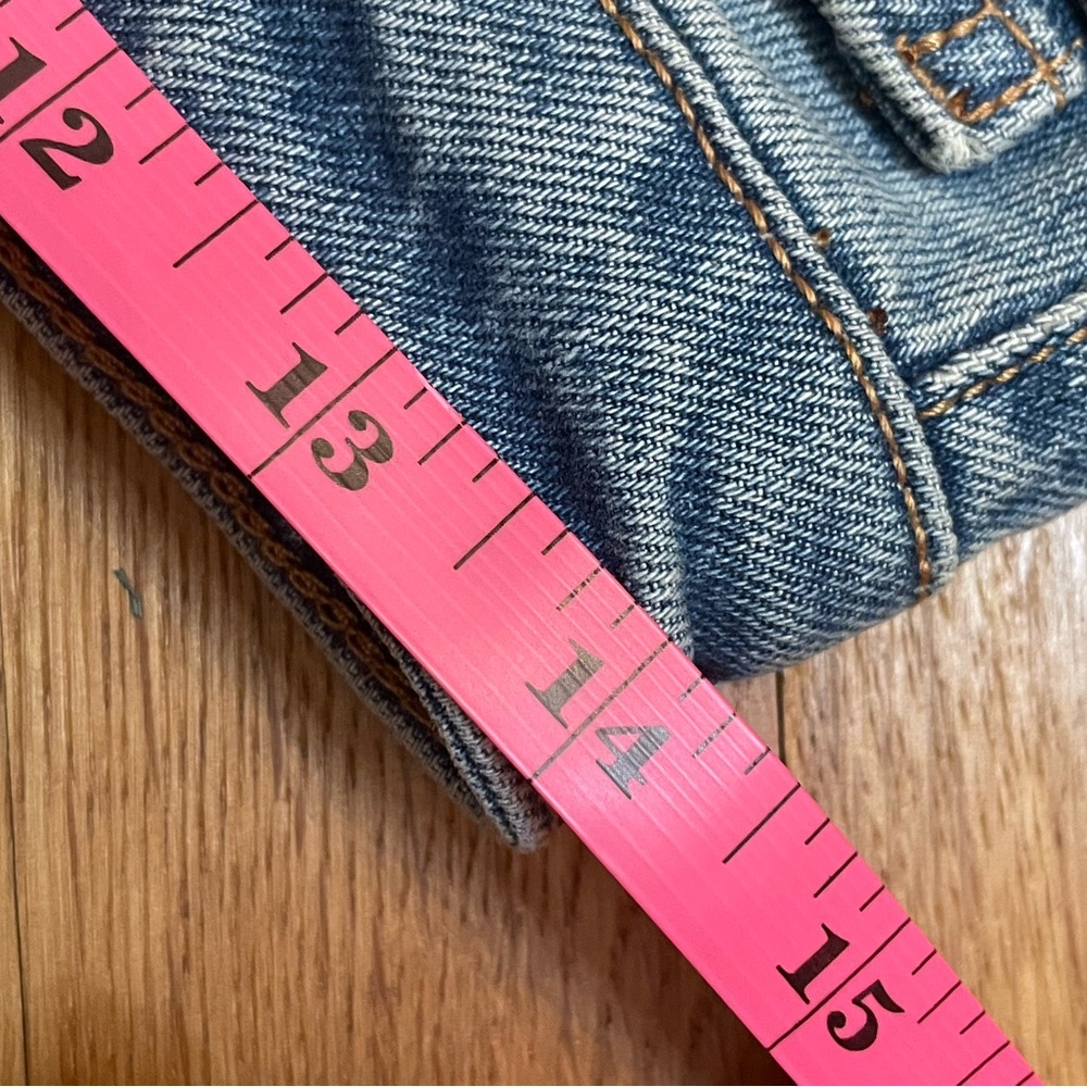 Kancan NWT High Rise Straight Relaxed Fit Jeans Size 3/25 Frayed Hems - Picture 12 of 12
